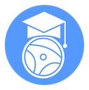Driving school Color Filled icon
