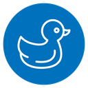 Duck toy icon
