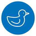 Duck toy icon