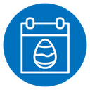 Easter calendar icon