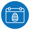 Easter calendar icon