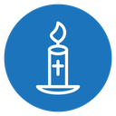 Easter candle icon