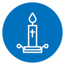 Easter candle icon