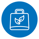 Eco bag icon