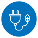 Eco Energy Plug Color Filled icon