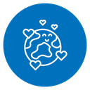 Eco Friendly Earth Color Filled icon