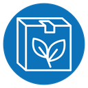Eco packaging icon