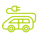 Electric car Color Filled icon