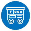 Electric generator icon