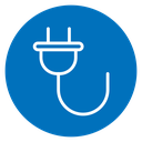 Electric plug icon