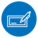 Electronic signature icon