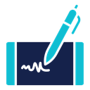 Electronic signature 3 icon