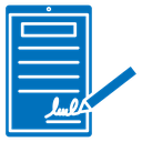 Electronic signature icon