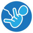 Embryo Child Color Filled icon