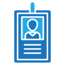 Employee id card icon