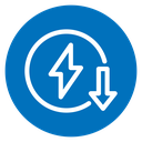 Energy reduction icon