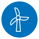 Eolic energy icon