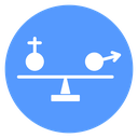 Equality Gender Scale icon