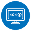 Error 404 page icon