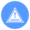 Error Triangle Label icon