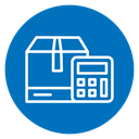Estimate cost delivery icon