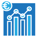 Euro chart icon