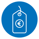 Euro Price Tag Coin icon