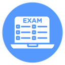 Exam Checklist Laptop Color Filled icon