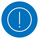 Exclamation button icon
