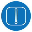 Exclamation interface Color Filled icon