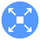 Expand Arrows Box icon