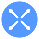 Expand Diagonal Arrows Bold icon