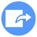 Export file arrow Color Filled icon