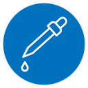 Eye dropper half icon