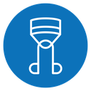 Eyelash curler icon