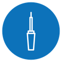 Eyeliner brush icon