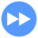 Fast Forward Spaced Arrows icon