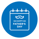 Fathers day calendar icon