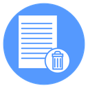 File Trash Badge icon