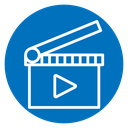 Film clapperboard icon