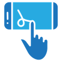 Finger confirms signature icon
