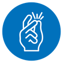 Finger snapping icon