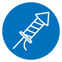 Fireworks rocket sign 2 icon