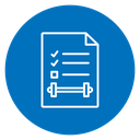 Fitness Checklist Color Filled icon