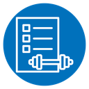 Fitness plan icon