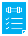 Fitness plan icon