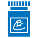 Fitness supplement icon