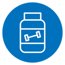 Fitness supplement icon