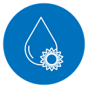 Floral Water Droplet Color Filled icon