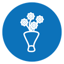 Flower bouquet icon